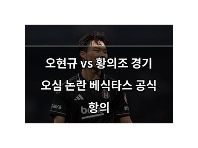 오현규 vs 황의조 경기 오심 논란 베식타스 공식 항의