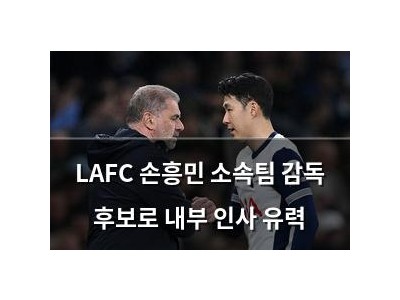 LAFC 손흥민 소속팀 감독 후보로 내부 인사 유력