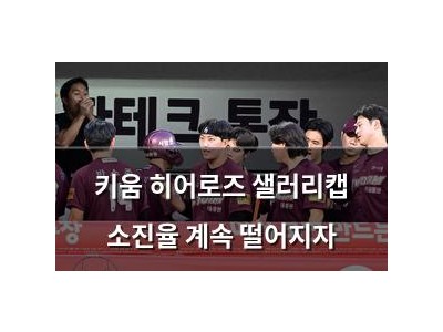 키움 히어로즈 샐러리캡 소진율 계속 떨어지자