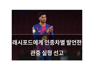 래시포드에게 인종차별 발언한 관중 실형 선고