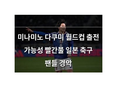 미나미노 다쿠미 월드컵 출전 가능성 빨간불 일본 축구 팬들 경악