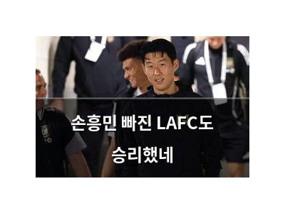 손흥민 빠진 LAFC도 승리했네
